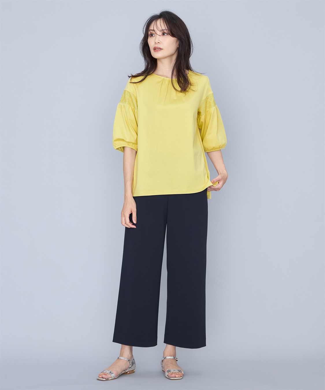 A/C DESIGN BY ALPHA CUBIC レーススリーブプルオーバー_sub_14