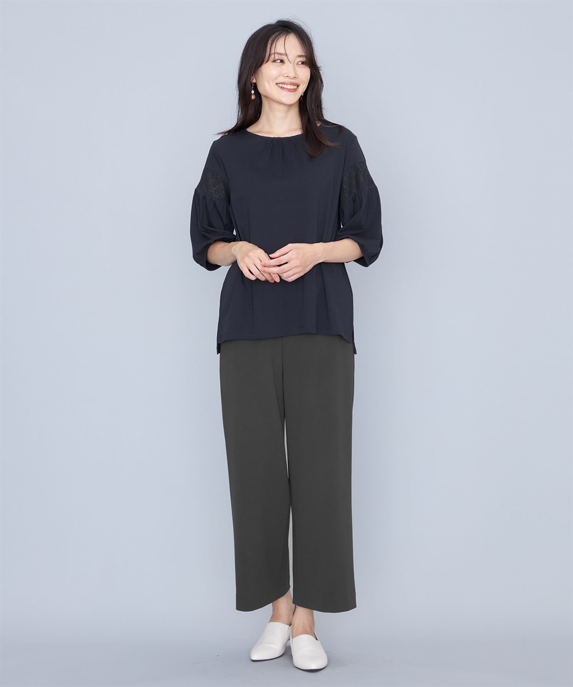 A/C DESIGN BY ALPHA CUBIC レーススリーブプルオーバー_sub_15