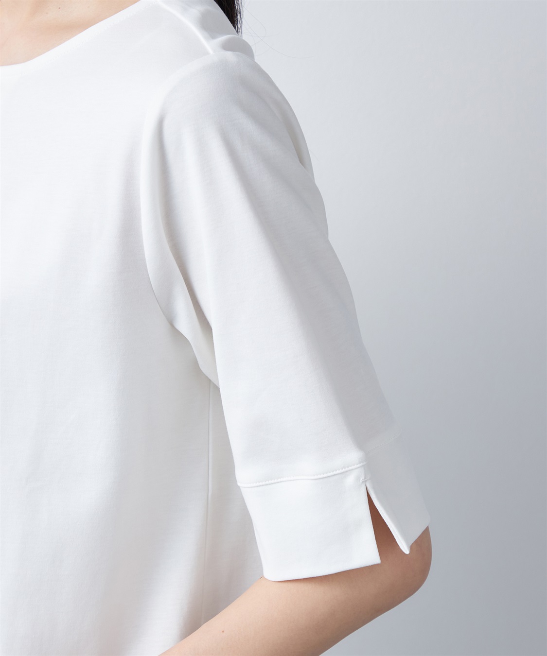 A/C DESIGN BY ALPHA CUBIC 【汗じみ防止・UVカット・冷感】フレアTシャツ_sub_10