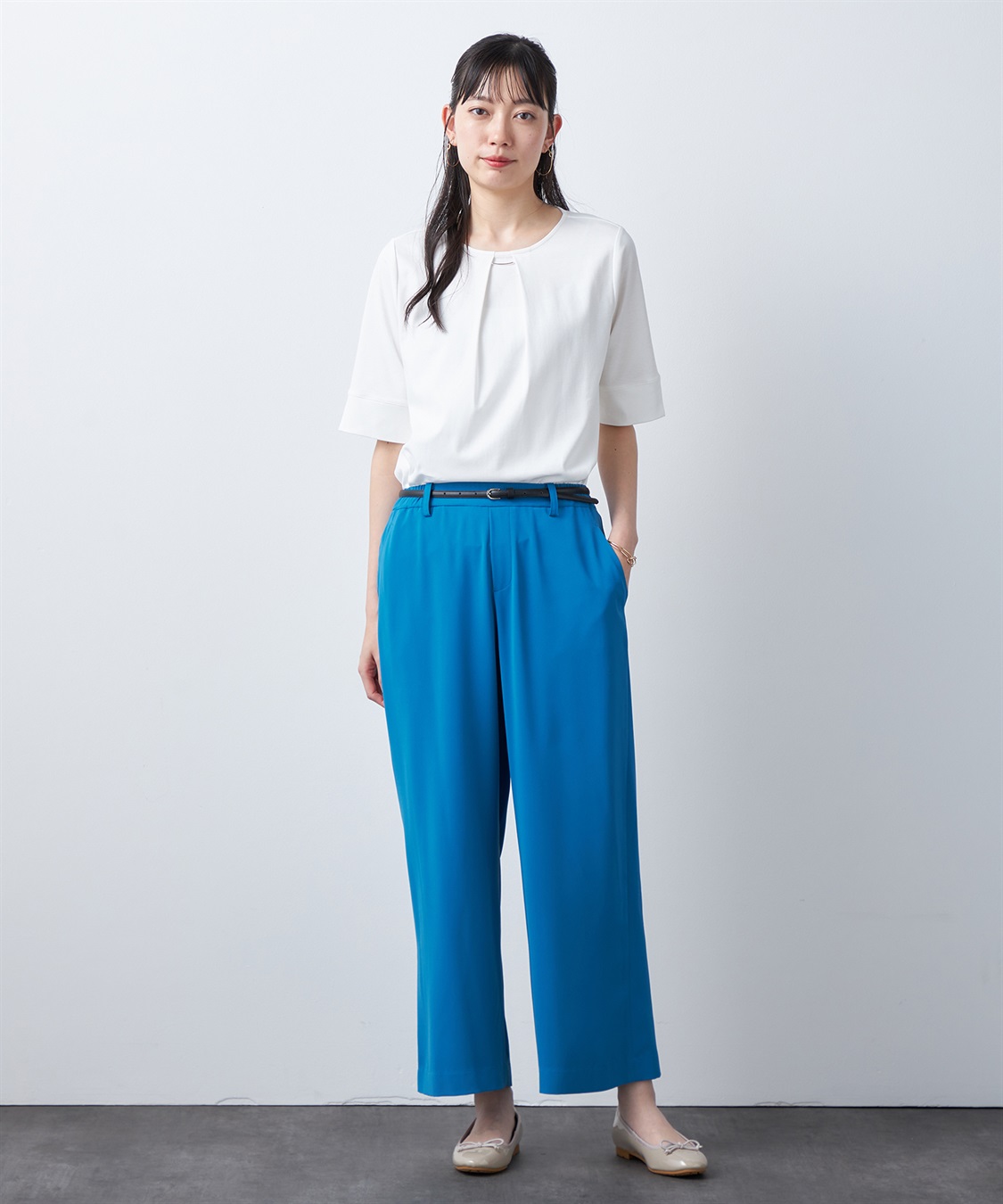 A/C DESIGN BY ALPHA CUBIC 【汗じみ防止・UVカット・冷感】フレアTシャツ_sub_17