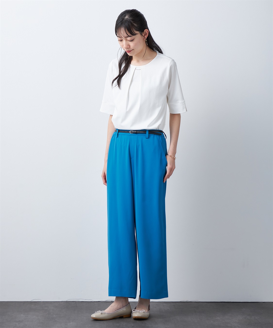 A/C DESIGN BY ALPHA CUBIC 【汗じみ防止・UVカット・冷感】フレアTシャツ_sub_18