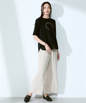 A/C DESIGN BY ALPHA CUBIC シアー切替ロゴTシャツ_subthumb_5