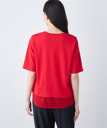 A/C DESIGN BY ALPHA CUBIC シアー切替ロゴTシャツ_subthumb_7