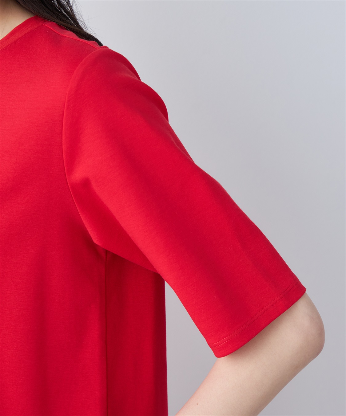 A/C DESIGN BY ALPHA CUBIC シアー切替ロゴTシャツ_sub_9