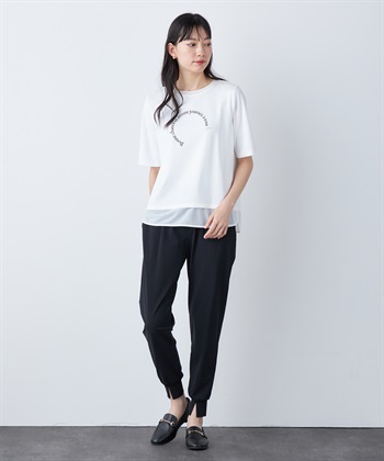 A/C DESIGN BY ALPHA CUBIC シアー切替ロゴTシャツ_subthumb_17