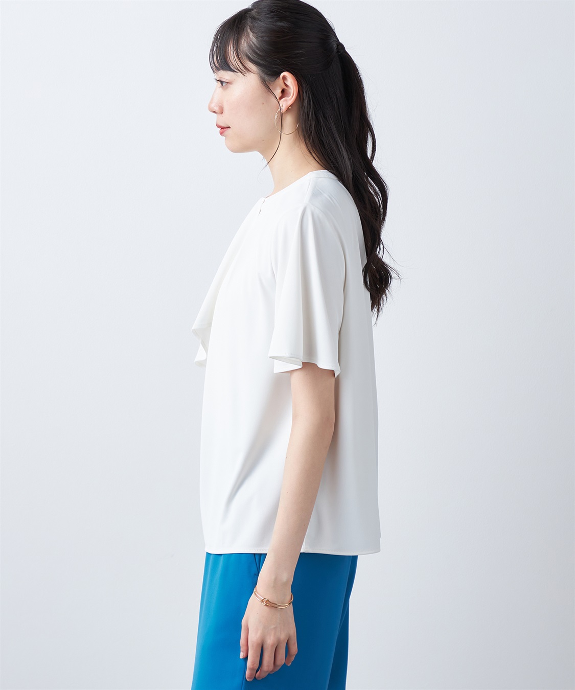 A/C DESIGN BY ALPHA CUBIC ボウタイ風ブラウス_sub_11