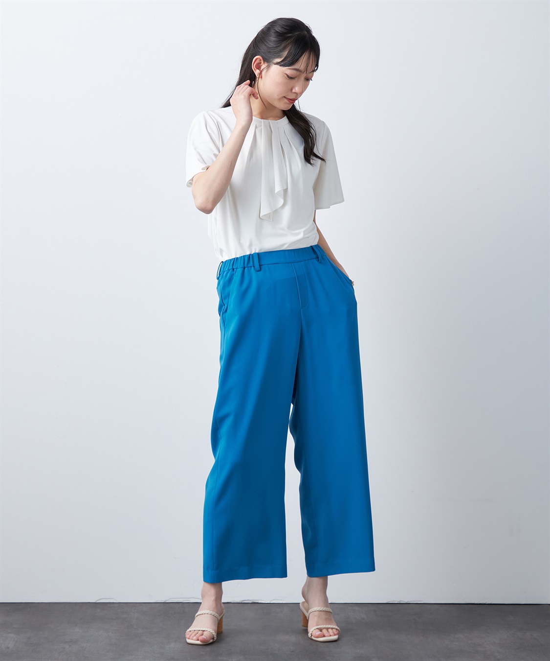 A/C DESIGN BY ALPHA CUBIC ボウタイ風ブラウス_sub_14