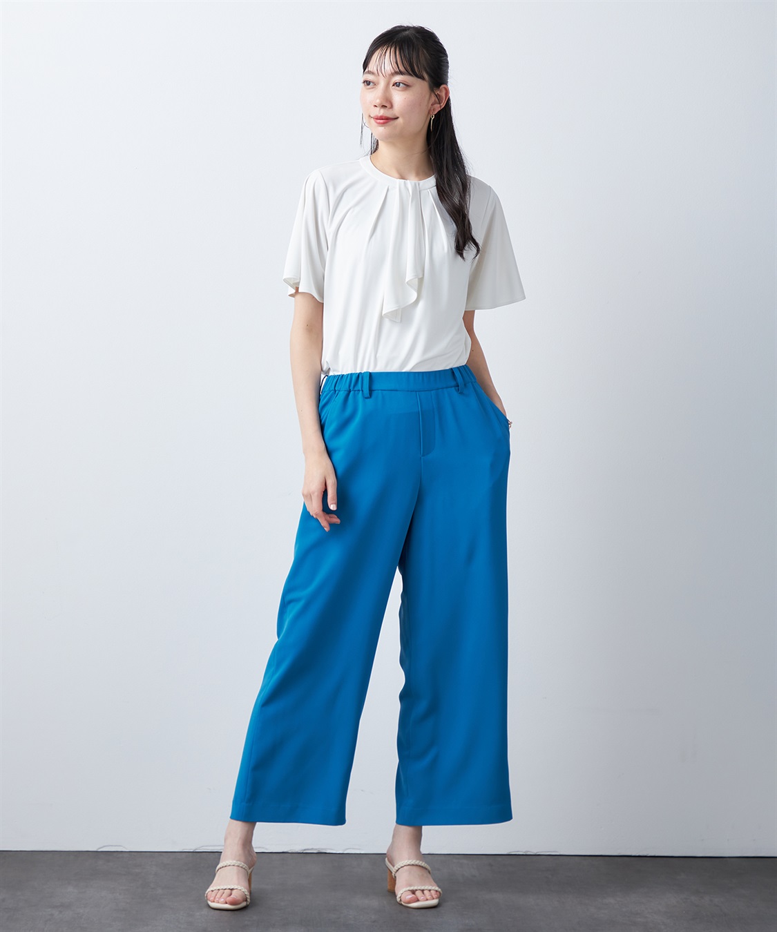 A/C DESIGN BY ALPHA CUBIC ボウタイ風ブラウス_sub_15