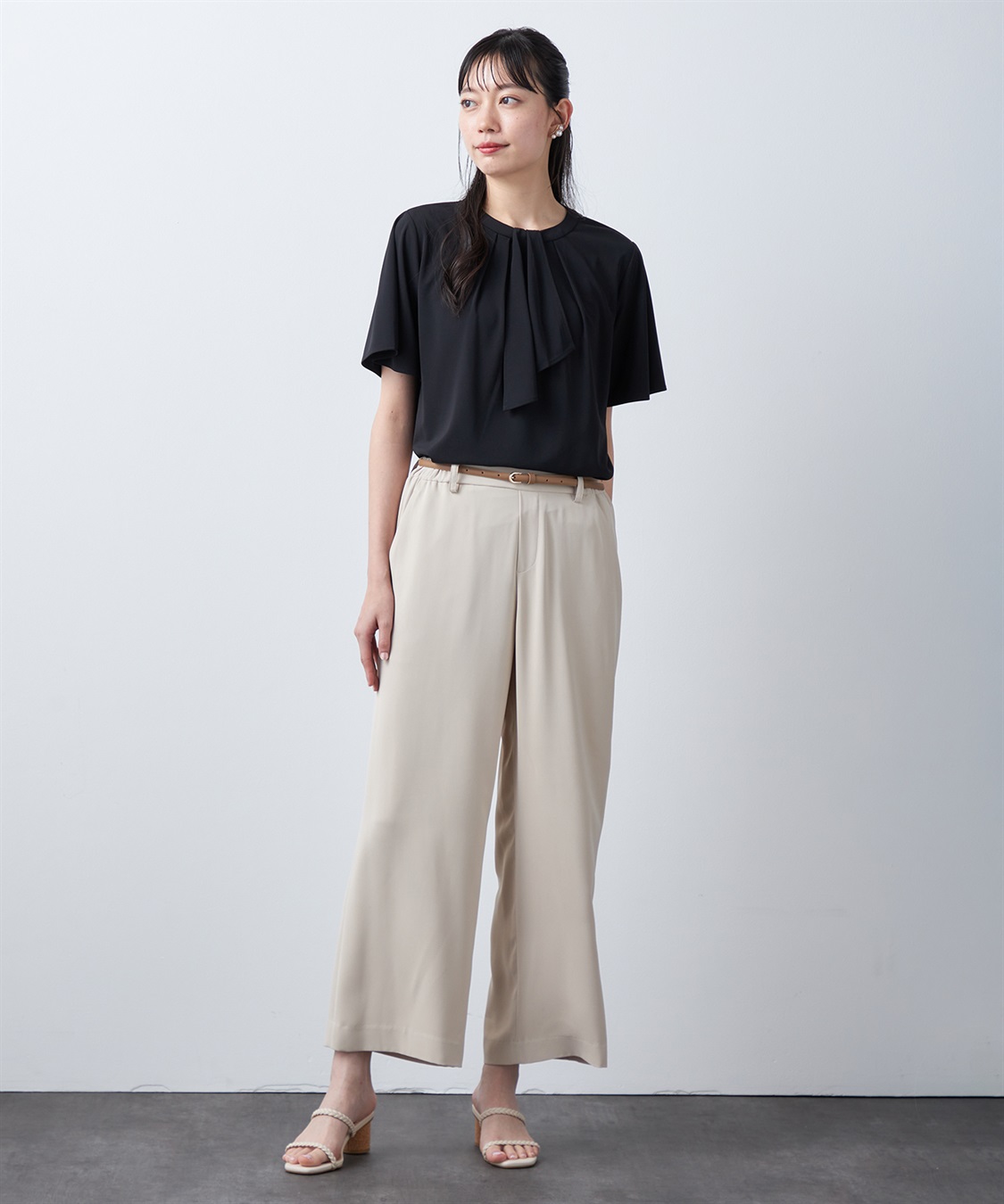 A/C DESIGN BY ALPHA CUBIC ボウタイ風ブラウス_sub_16