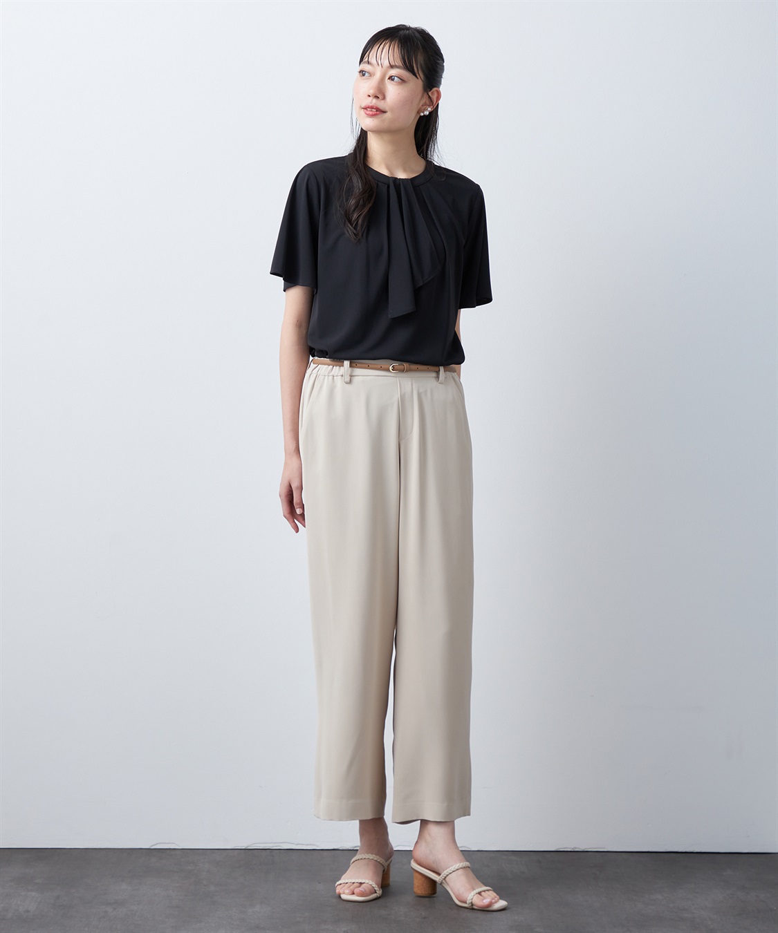 A/C DESIGN BY ALPHA CUBIC ボウタイ風ブラウス_sub_18