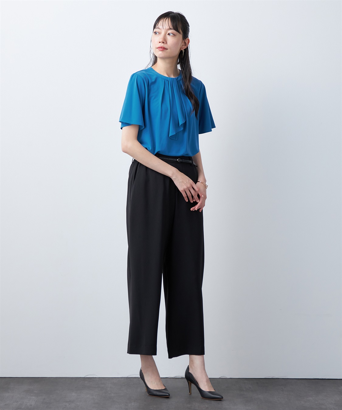 A/C DESIGN BY ALPHA CUBIC ボウタイ風ブラウス_sub_19