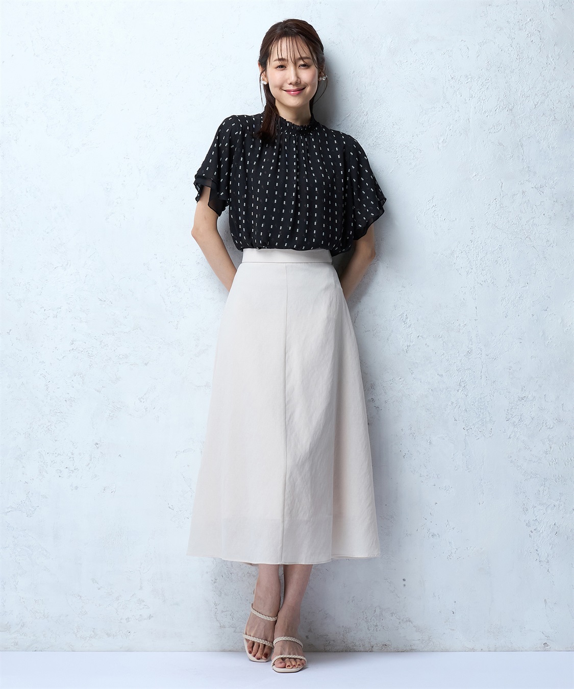 A/C DESIGN BY ALPHA CUBIC ジャガードTブラウス_sub_10