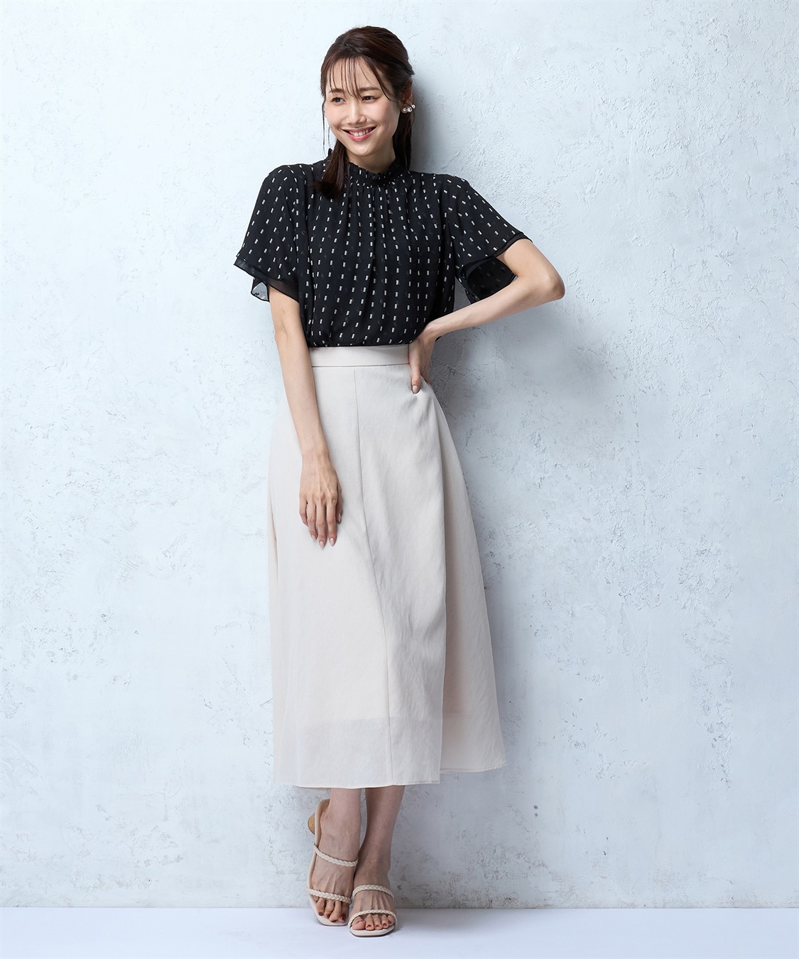 A/C DESIGN BY ALPHA CUBIC ジャガードTブラウス_sub_11