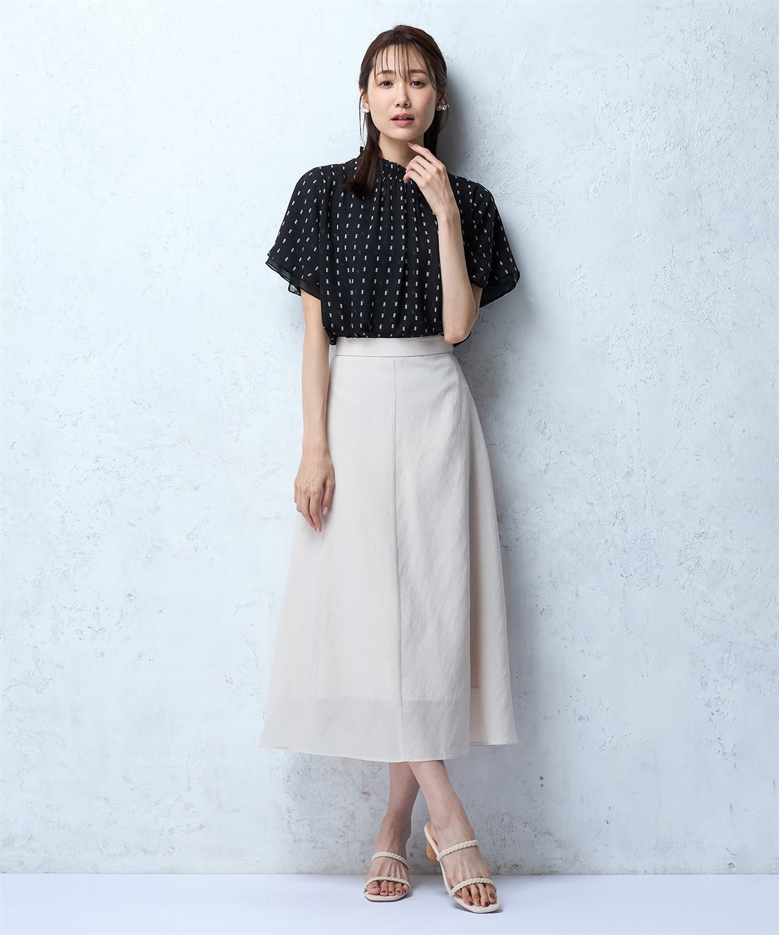 A/C DESIGN BY ALPHA CUBIC ジャガードTブラウス_sub_12