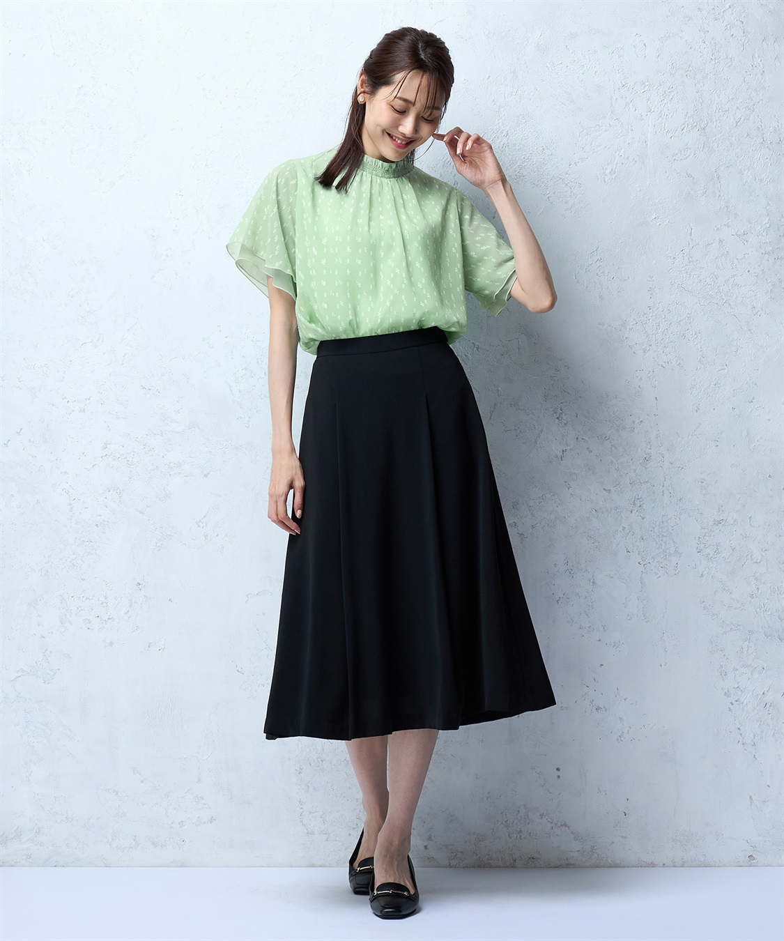 A/C DESIGN BY ALPHA CUBIC ジャガードTブラウス_sub_17