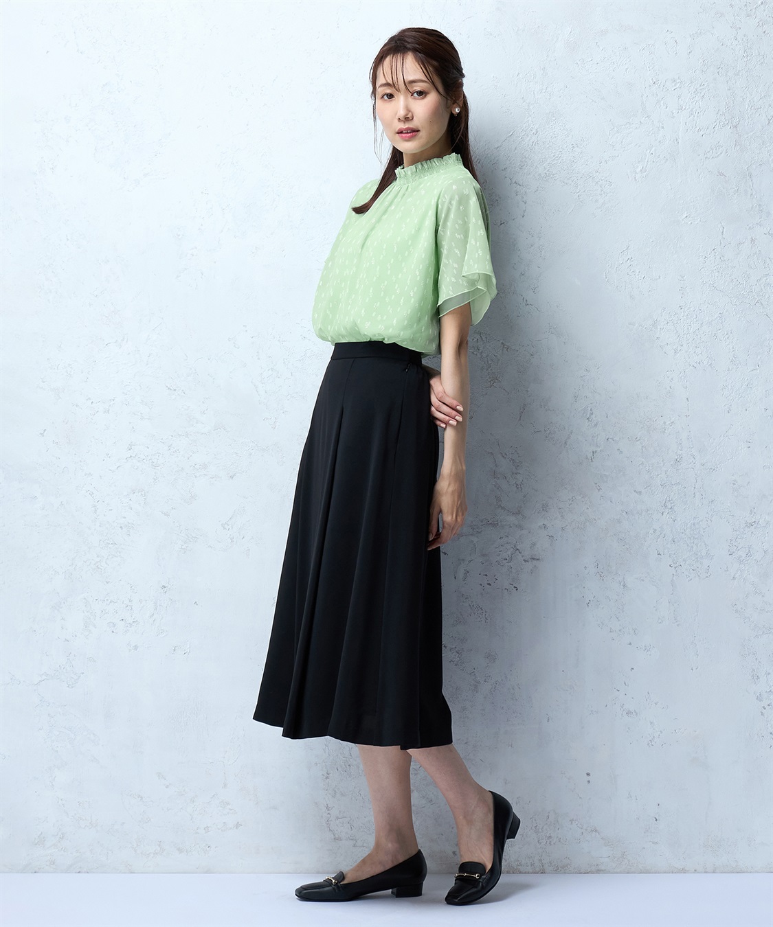 A/C DESIGN BY ALPHA CUBIC ジャガードTブラウス_sub_18