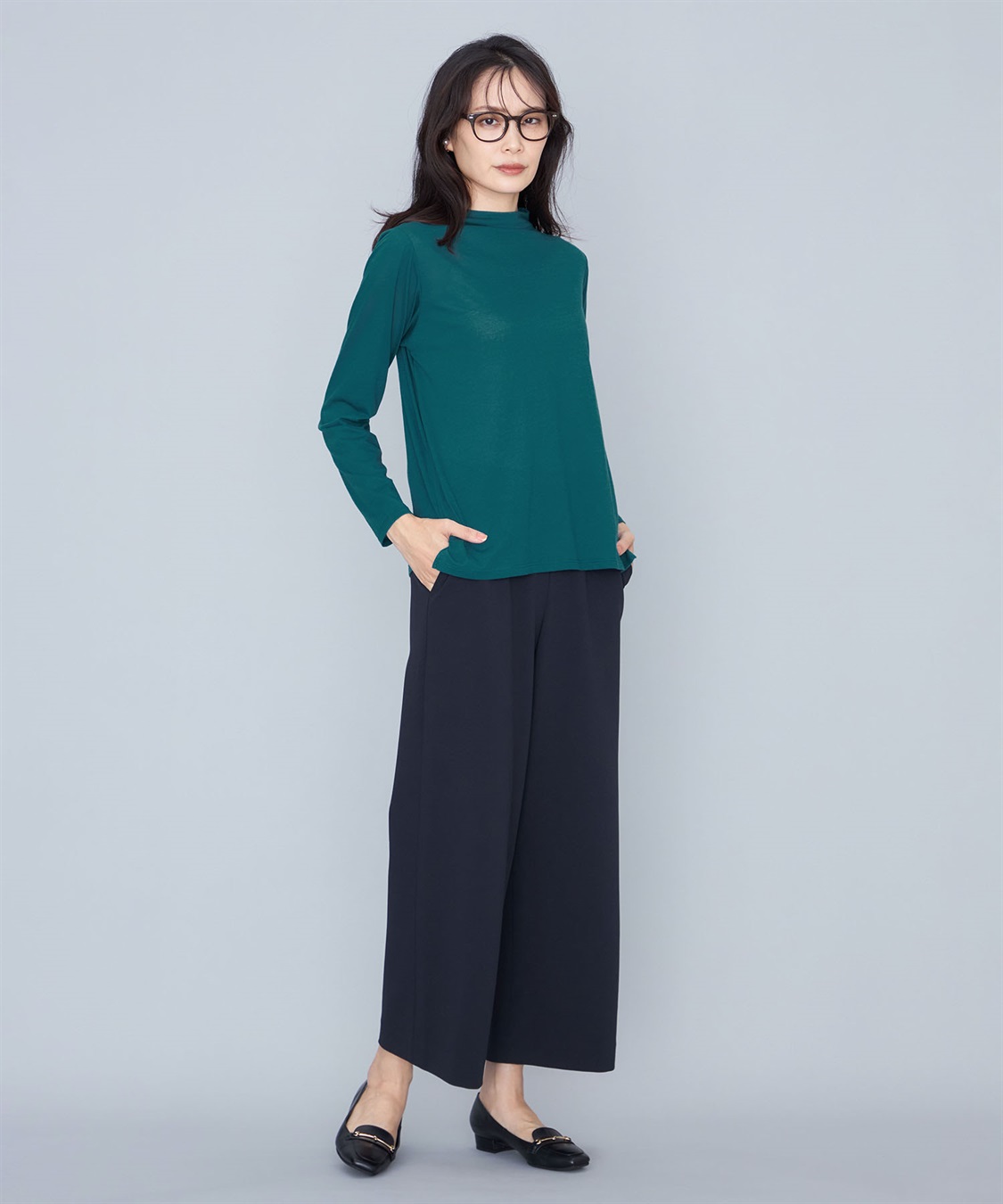 A/C DESIGN BY ALPHA CUBIC シアーハイネックプルオーバー_sub_14