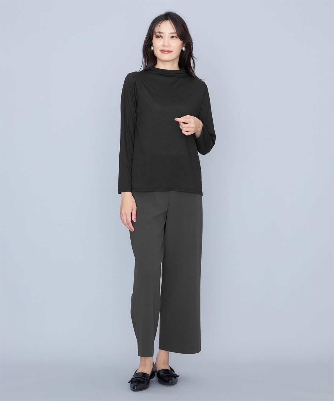 A/C DESIGN BY ALPHA CUBIC シアーハイネックプルオーバー_sub_15