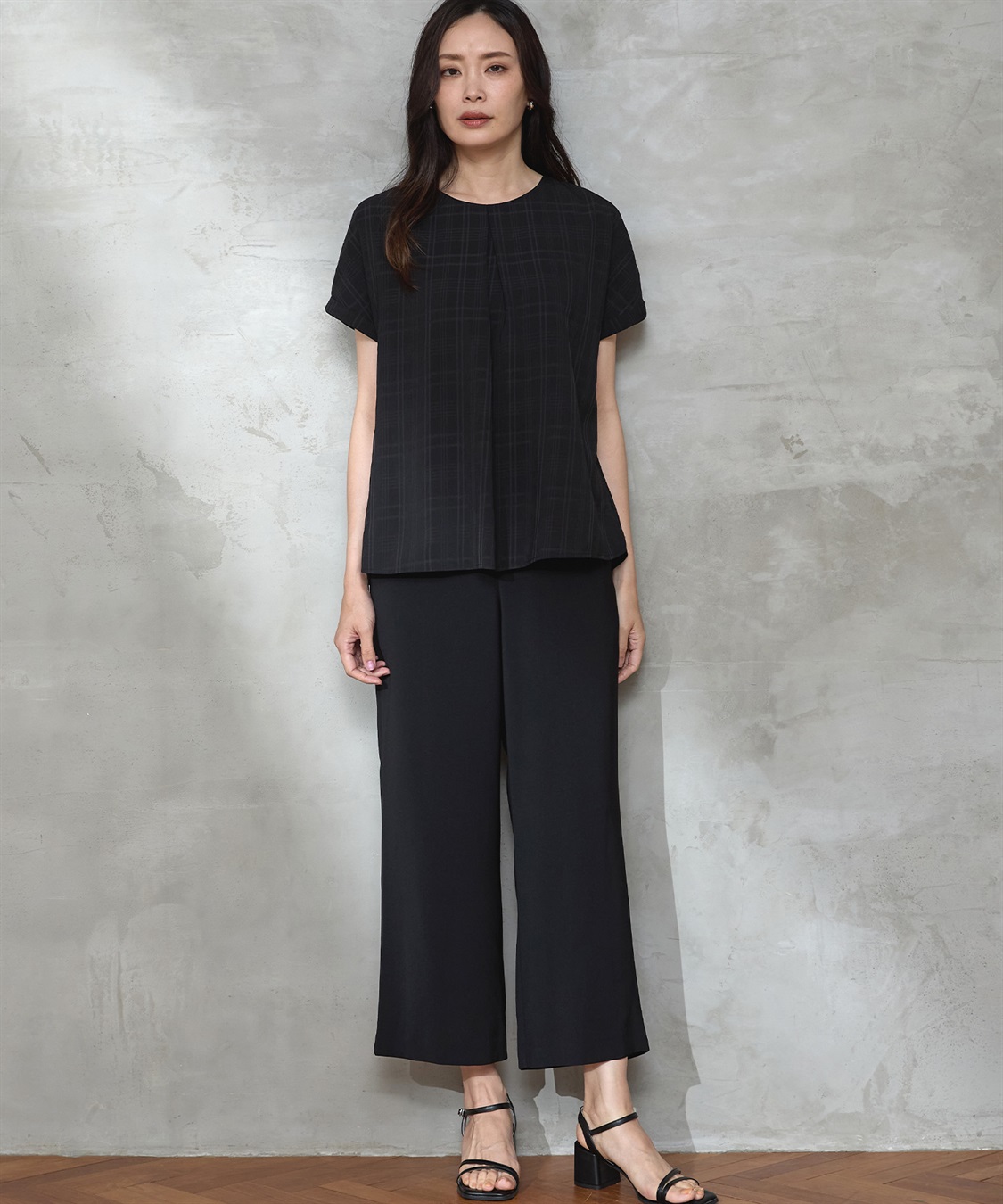 A/C DESIGN BY ALPHA CUBIC ジャガードチェックTブラウス_sub_22