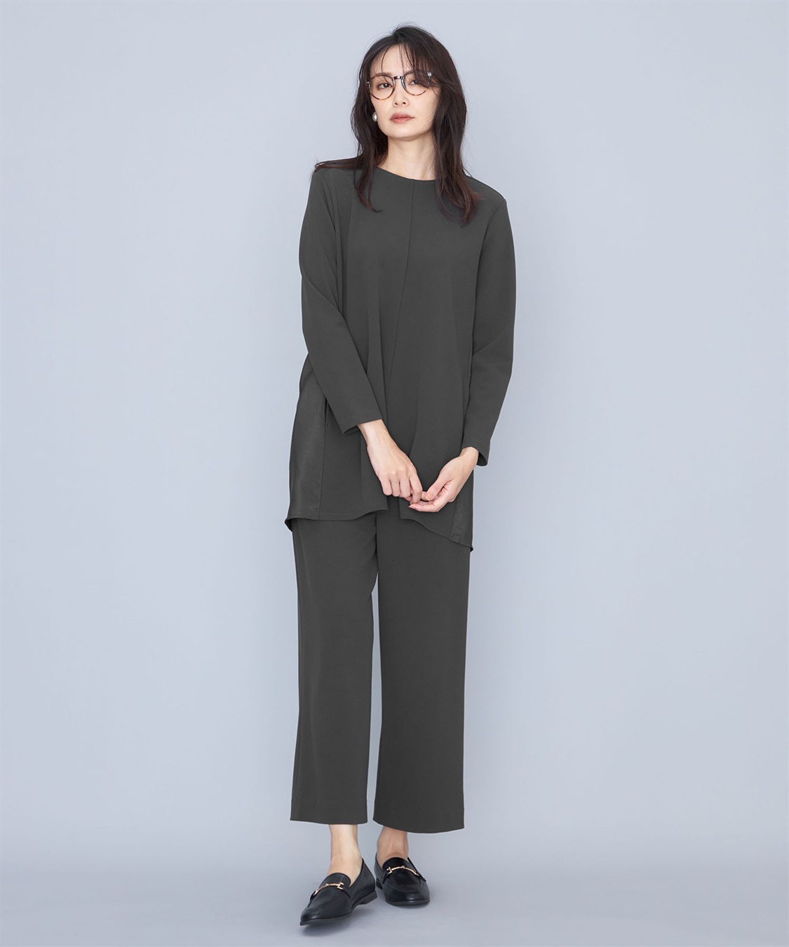 A/C DESIGN BY ALPHA CUBIC 【セットアップ対応】ジョーゼットチュニックプルオーバー_sub_17