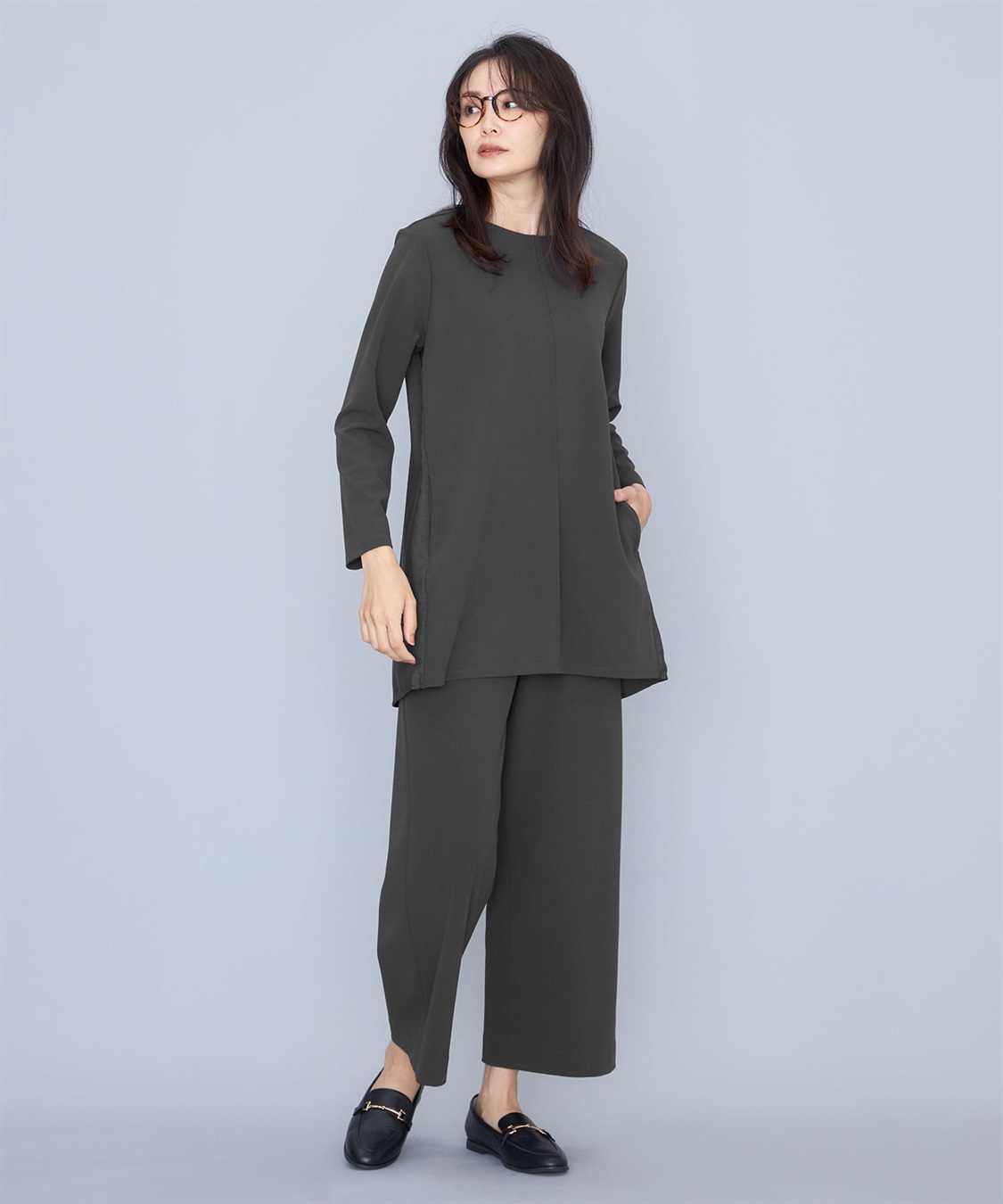 A/C DESIGN BY ALPHA CUBIC 【セットアップ対応】ジョーゼットチュニックプルオーバー_sub_19