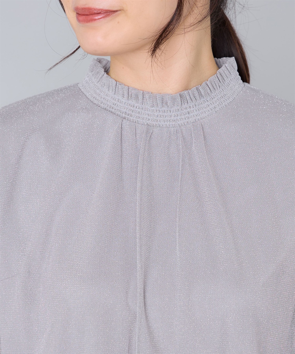 A/C DESIGN BY ALPHA CUBIC ラメハイネックブラウス_sub_4