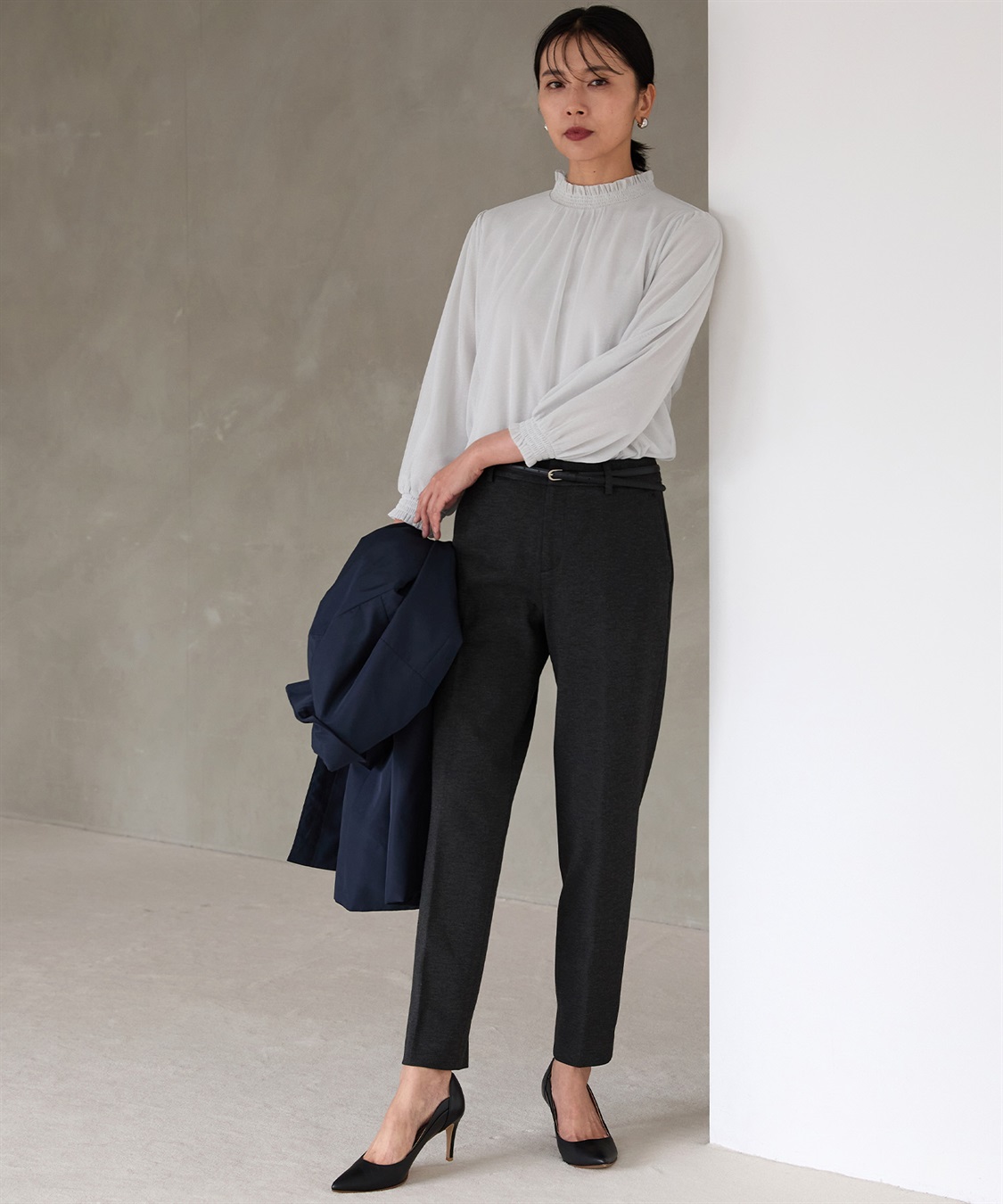 A/C DESIGN BY ALPHA CUBIC ラメハイネックブラウス_sub_21