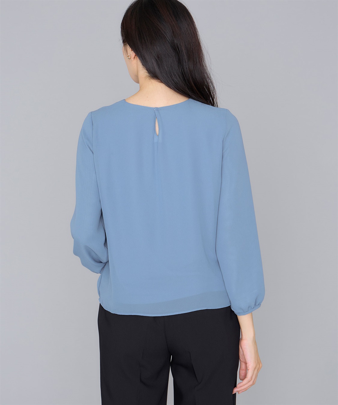 A/C DESIGN BY ALPHA CUBIC フロントプリーツTブラウス_sub_2