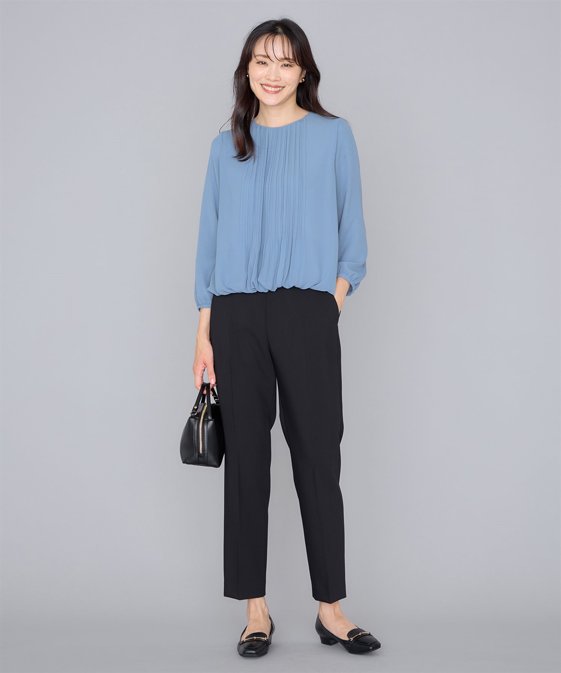 A/C DESIGN BY ALPHA CUBIC フロントプリーツTブラウス_sub_9