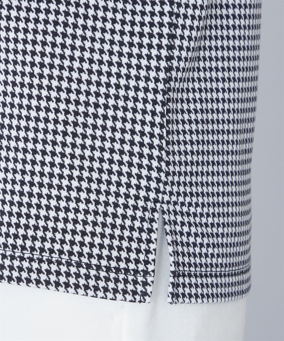 A/C DESIGN BY ALPHA CUBIC 千鳥チェックプリントハイネックプルオーバー_sub_5