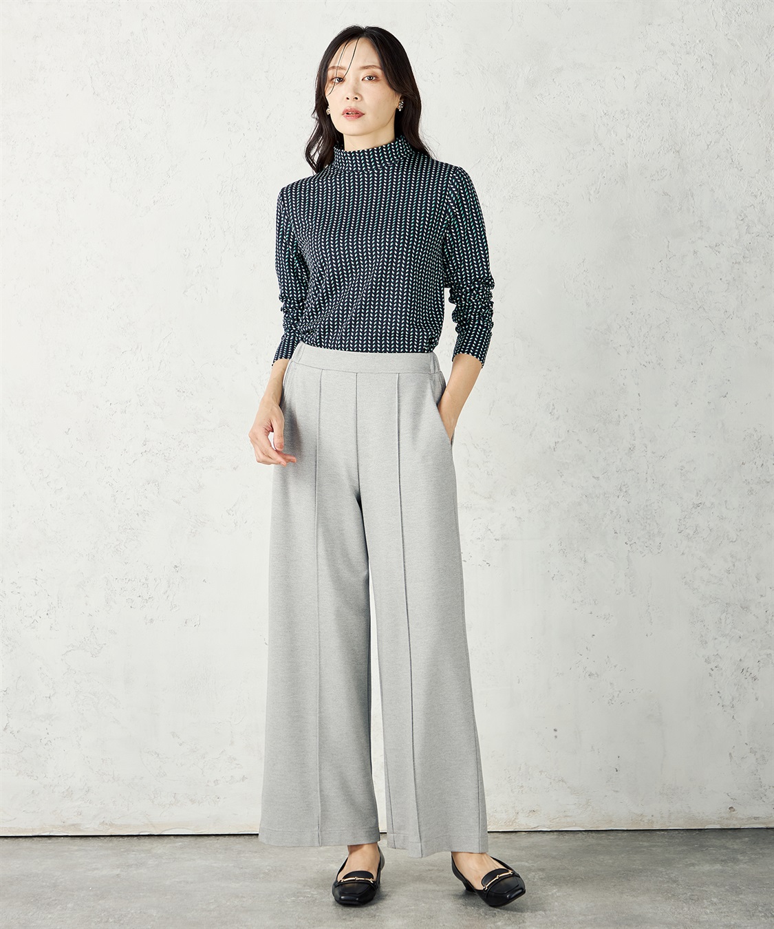 A/C DESIGN BY ALPHA CUBIC プリントハイネックプルオーバー_sub_11