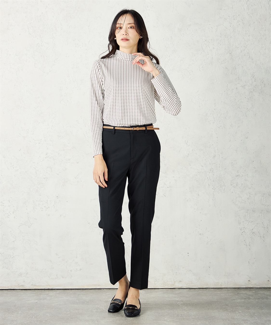 A/C DESIGN BY ALPHA CUBIC プリントハイネックプルオーバー_sub_15