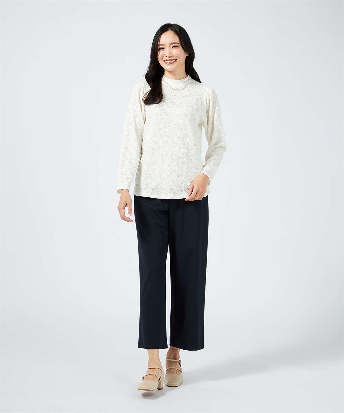 A/C DESIGN BY ALPHA CUBIC ハイネックレースプルオーバー_sub_14