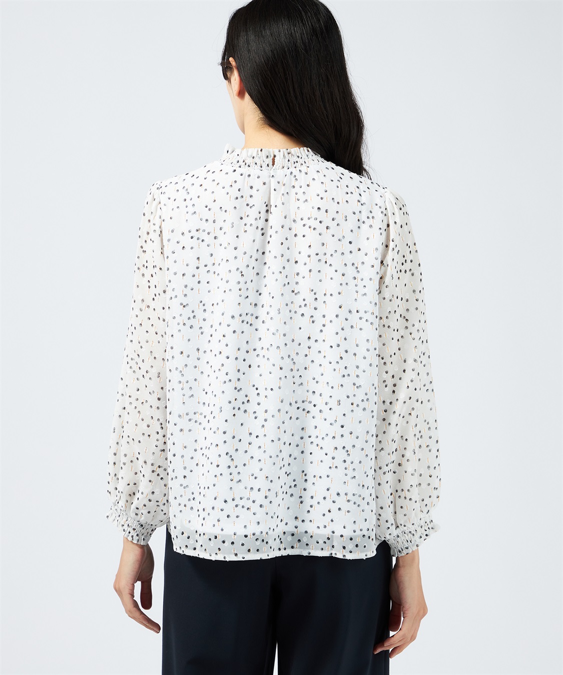 A/C DESIGN BY ALPHA CUBIC ラメドットTブラウス_sub_2