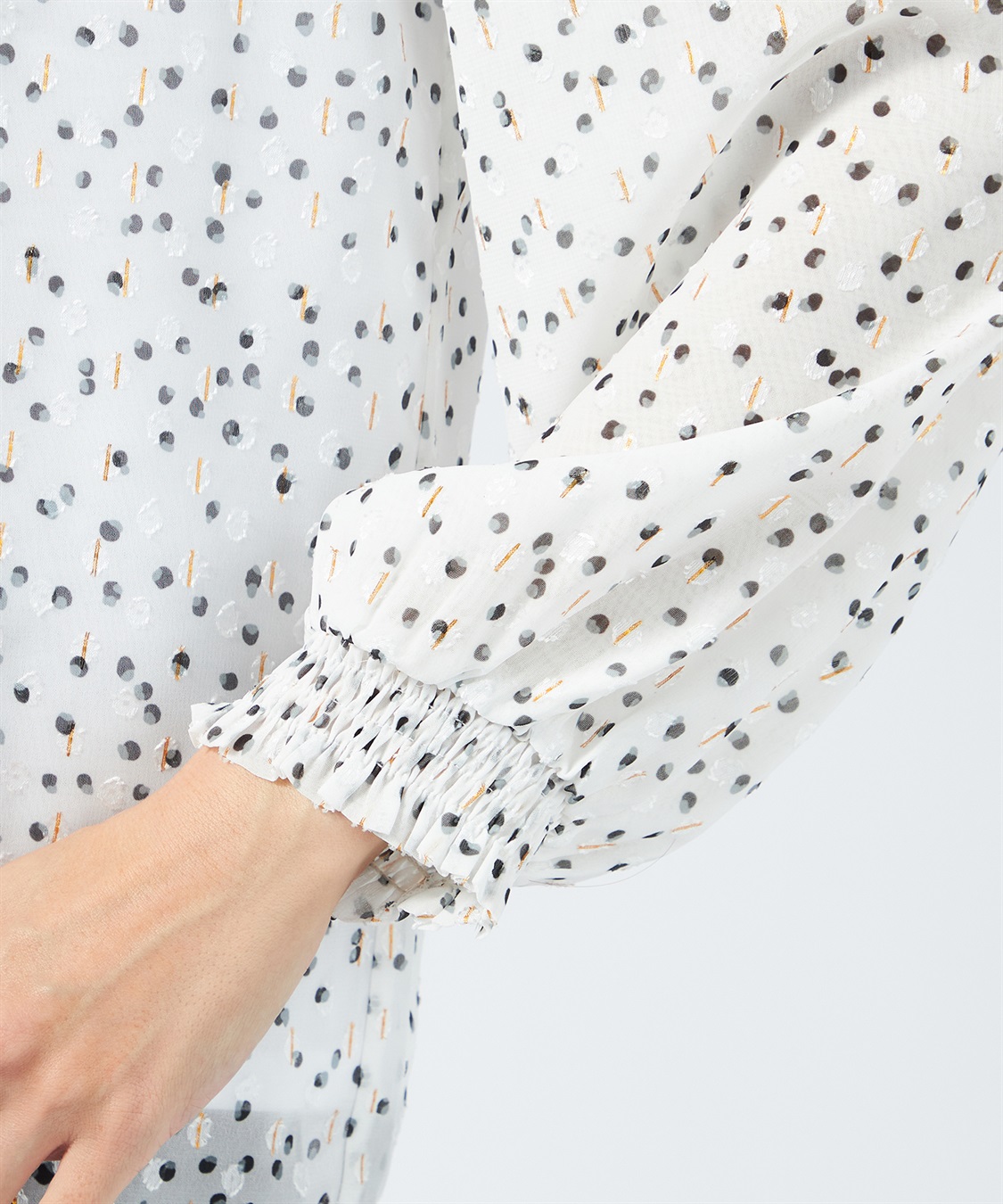 A/C DESIGN BY ALPHA CUBIC ラメドットTブラウス_sub_5