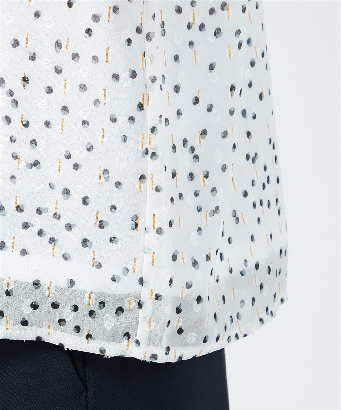 A/C DESIGN BY ALPHA CUBIC ラメドットTブラウス_sub_6