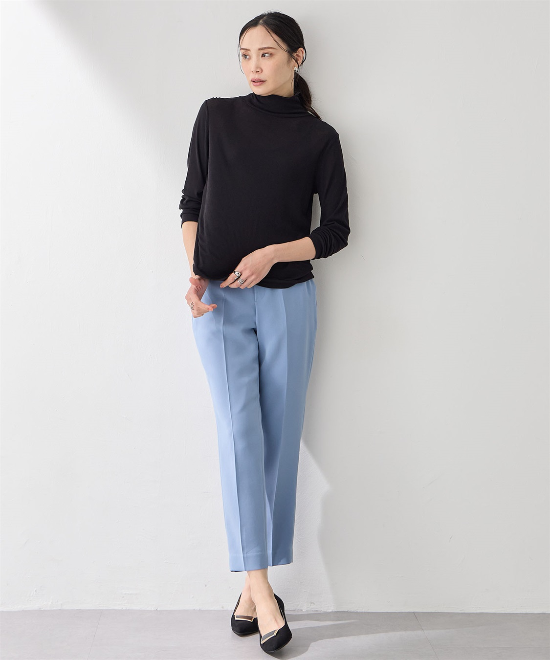 A/C DESIGN BY ALPHA CUBIC シアーハイネックプルオーバー_sub_5