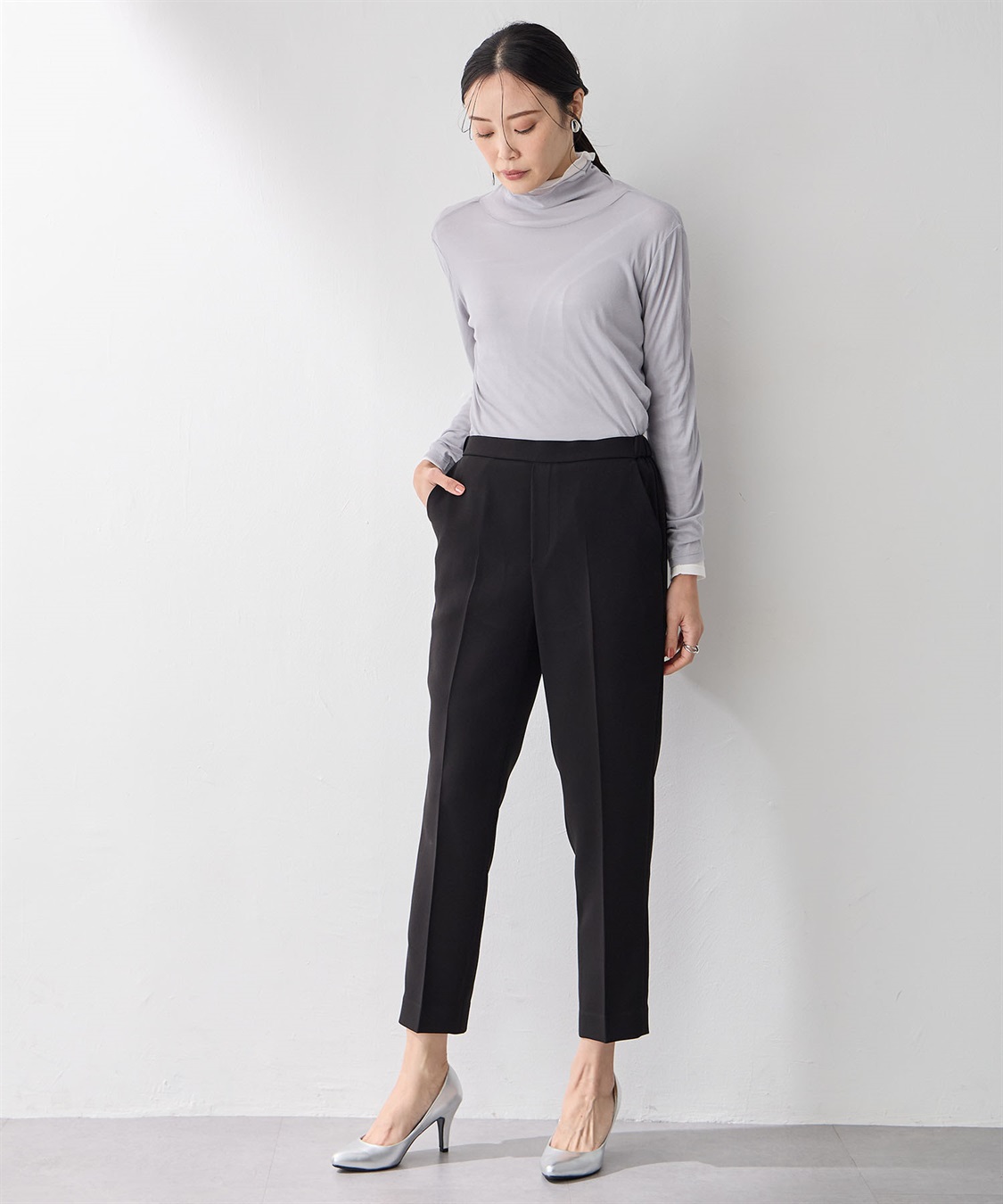 A/C DESIGN BY ALPHA CUBIC シアーハイネックプルオーバー_sub_7