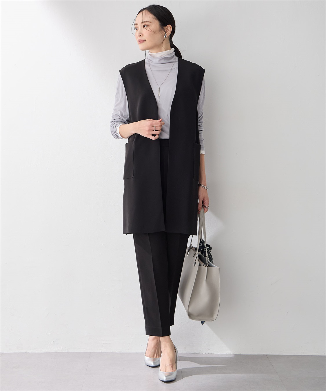 A/C DESIGN BY ALPHA CUBIC シアーハイネックプルオーバー_sub_9