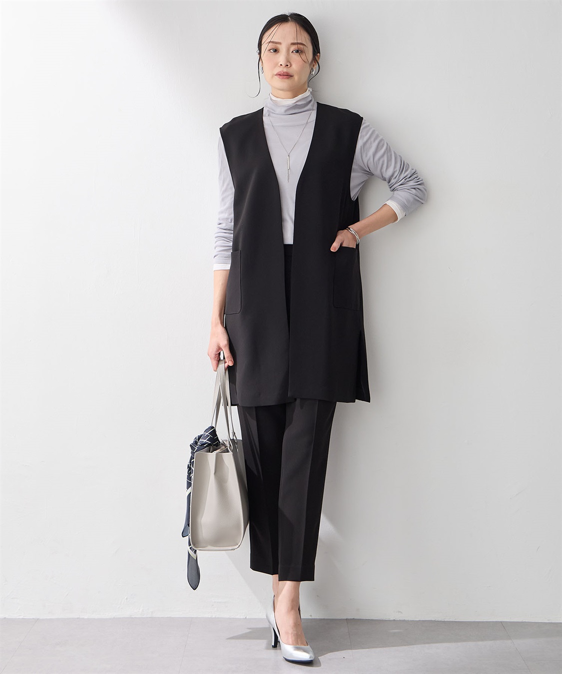 A/C DESIGN BY ALPHA CUBIC シアーハイネックプルオーバー_sub_10