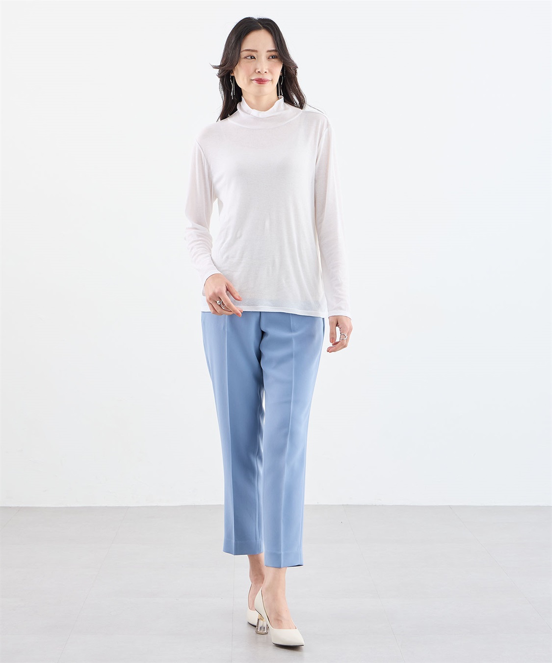 A/C DESIGN BY ALPHA CUBIC シアーハイネックプルオーバー_sub_12