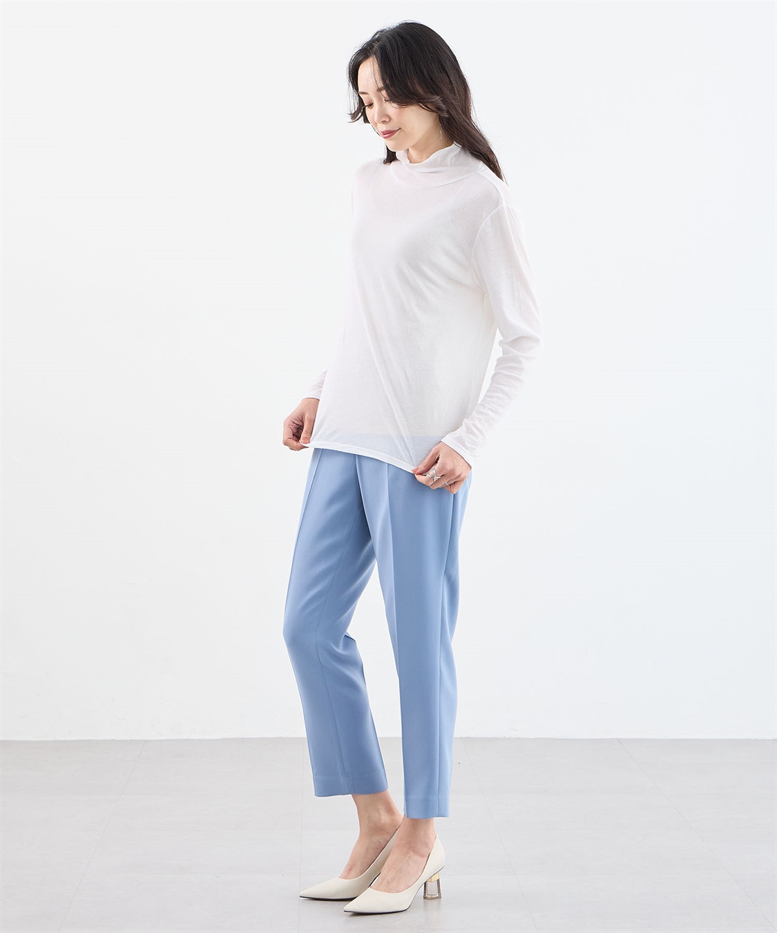 A/C DESIGN BY ALPHA CUBIC シアーハイネックプルオーバー_sub_13