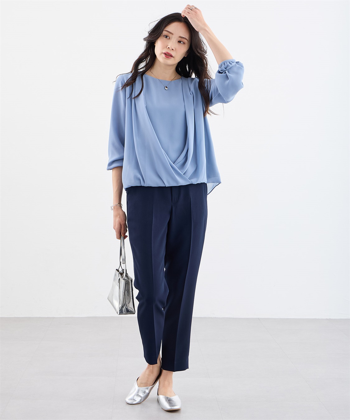 A/C DESIGN BY ALPHA CUBIC カシュクールTブラウス_sub_3