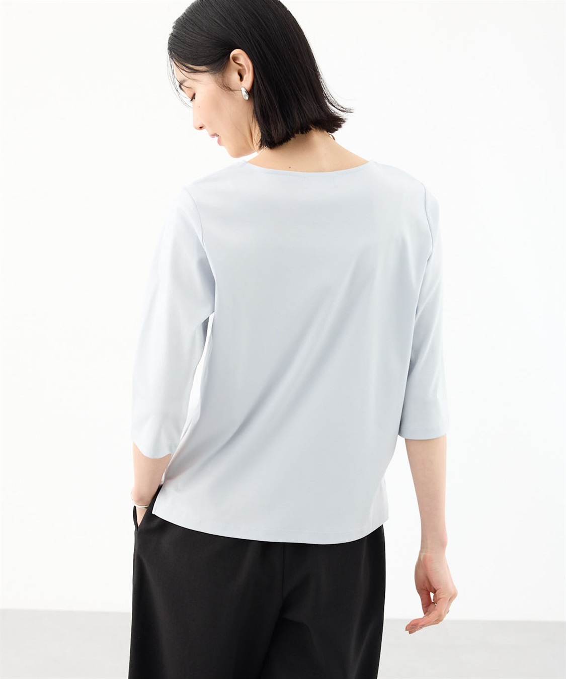 A/C DESIGN BY ALPHA CUBIC スムースカットソー【スゴつや・UVカット・接触冷感】_sub_12