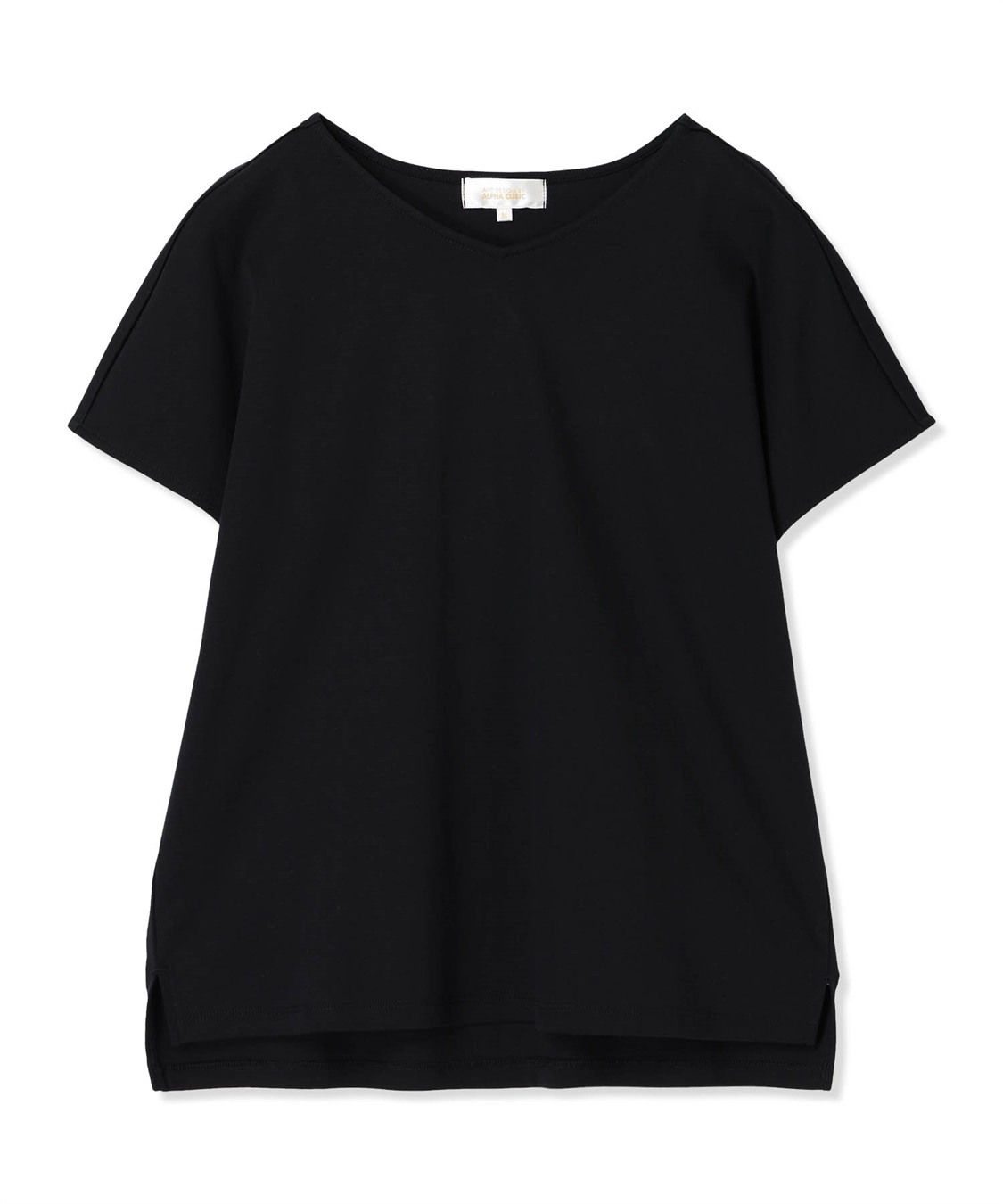 A/C DESIGN BY ALPHA CUBIC フレンチVネックTシャツ【すごツヤ・UVカット・接触冷感】_sub_14