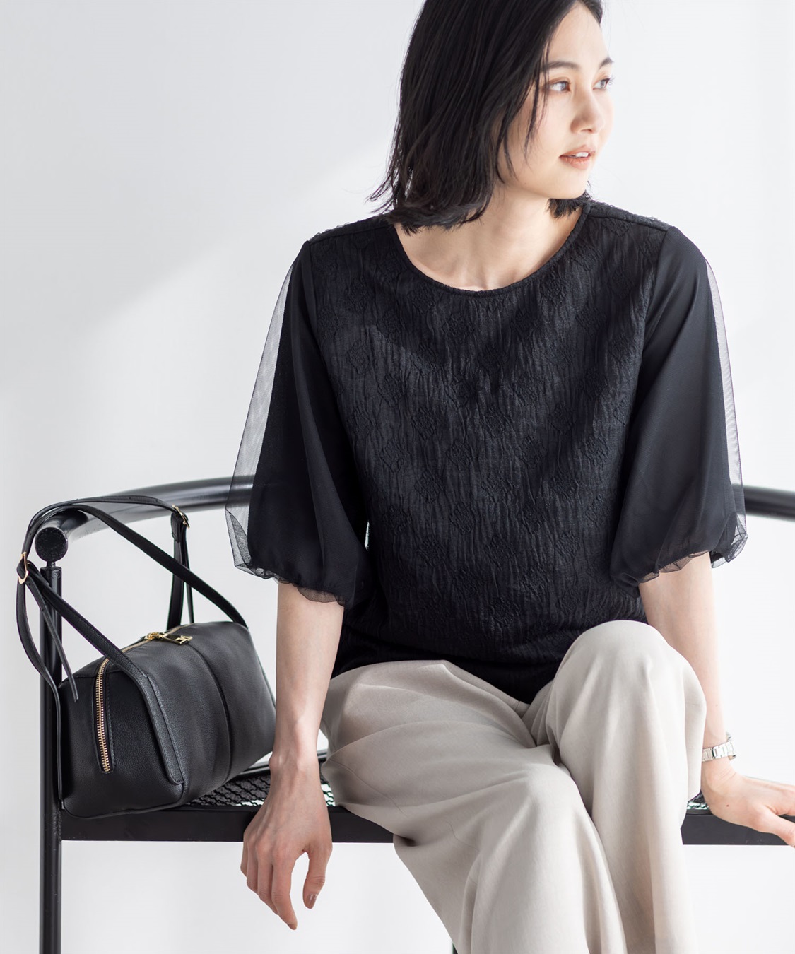 レーシージャガードプルオーバー A/C DESIGN BY ALPHA CUBIC