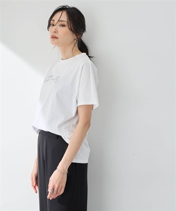 A/C DESIGN BY ALPHA CUBIC ラインストーンロゴＴシャツ【接触冷感・UVカット】_subthumb_4