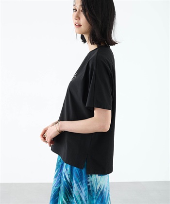 A/C DESIGN BY ALPHA CUBIC ラインストーンロゴＴシャツ【接触冷感・UVカット】_subthumb_7