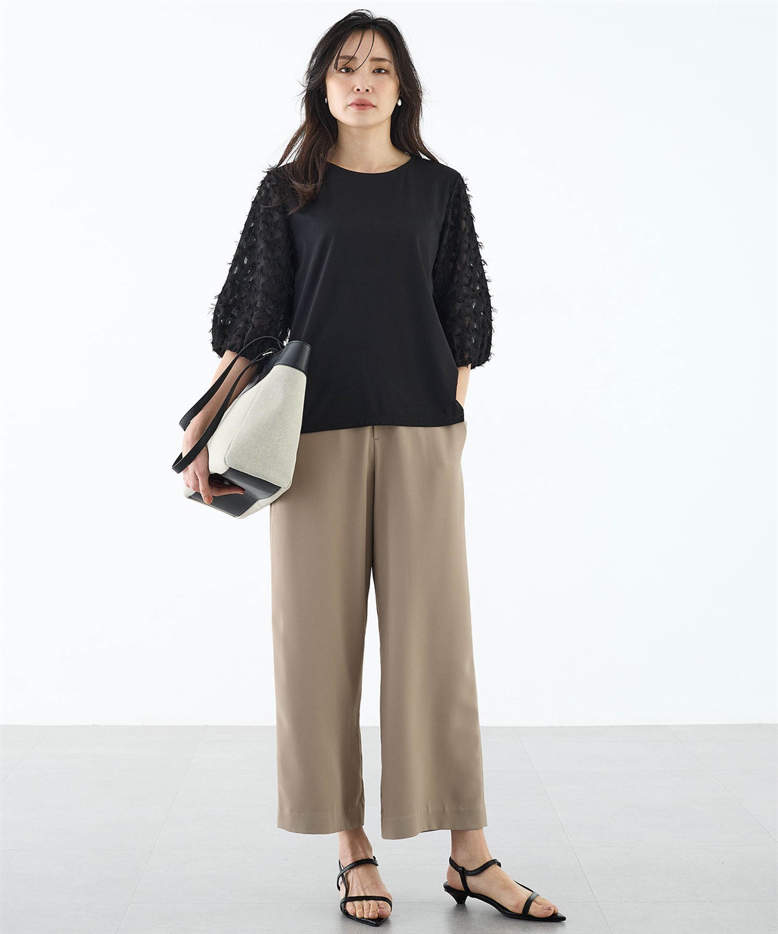 A/C DESIGN BY ALPHA CUBIC カットジャガード切替えプルオーバー【接触冷感・UVカット】_sub_9