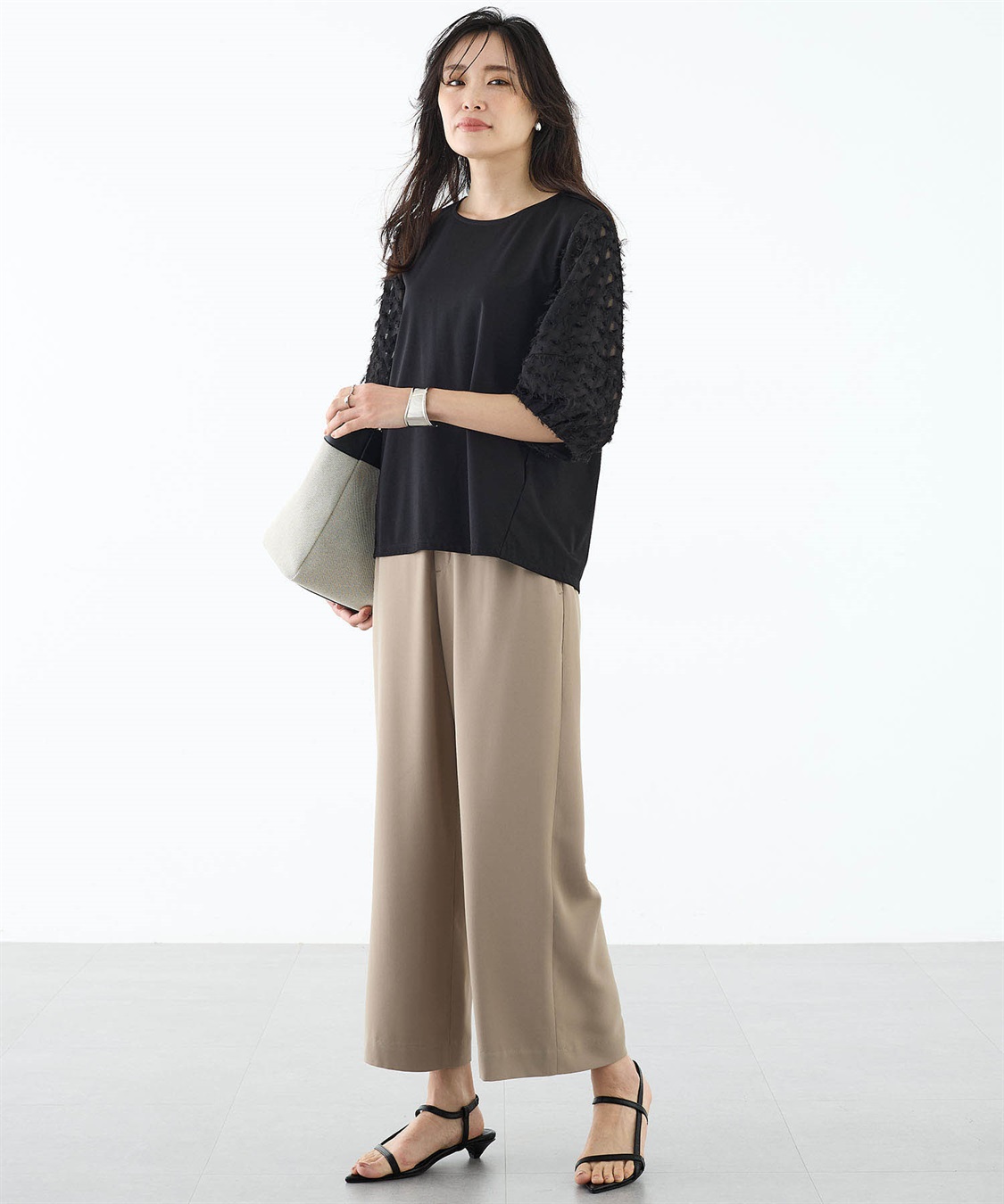 A/C DESIGN BY ALPHA CUBIC カットジャガード切替えプルオーバー【接触冷感・UVカット】_sub_10